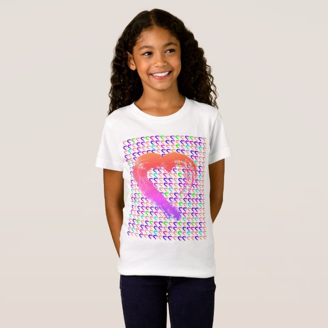 Glowing Hearts T-shirt (Front Full)