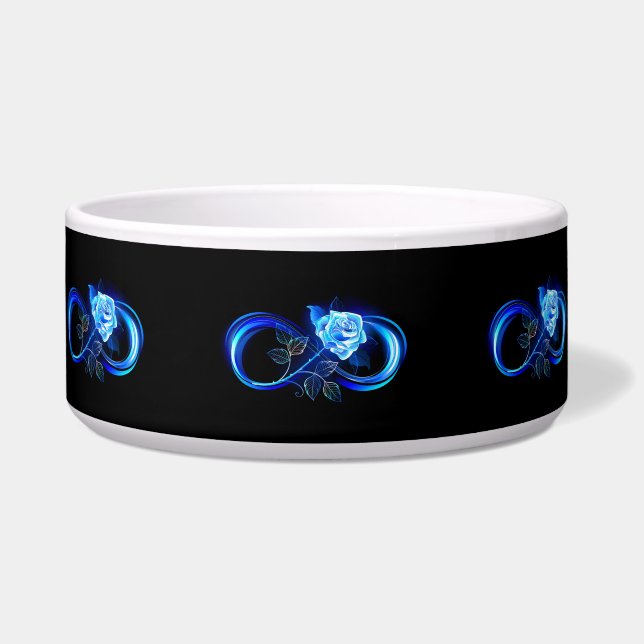 Glowing infinity with blue rose (Front)