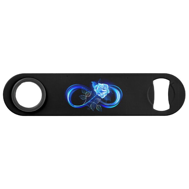Glowing infinity with blue rose (Front (Horizontal))