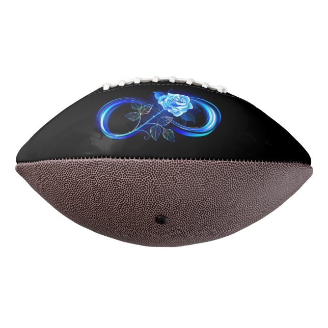 Glowing infinity with blue rose football (Rotated 270)