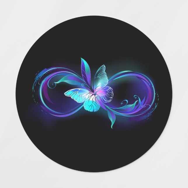 Glowing Infinity with Magic Butterfly (Design 1)