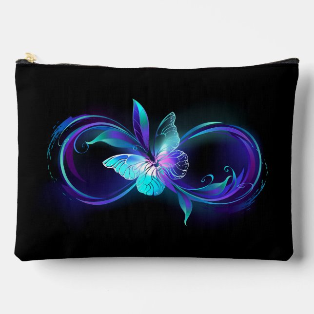 Glowing Infinity with Magic Butterfly Accessory Pouch (Front)