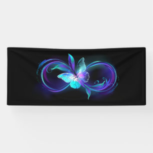 Glowing Infinity with Magic Butterfly Banner