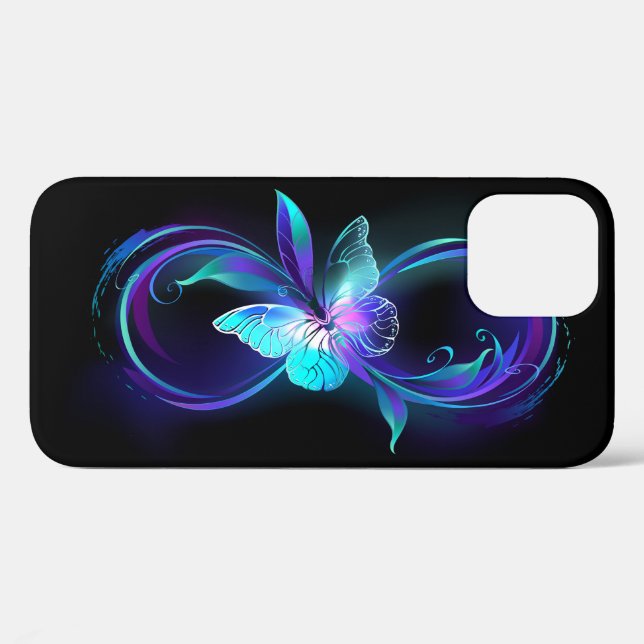 Glowing Infinity with Magic Butterfly Case-Mate iPhone Case (Back (Horizontal))