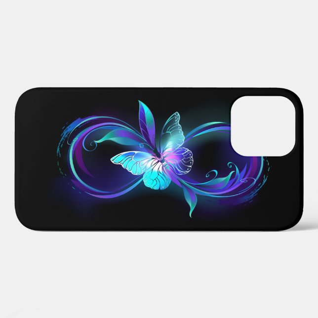 Glowing Infinity with Magic Butterfly Case-Mate iPhone Case (Back (Horizontal))