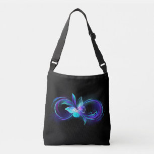 Glowing Infinity with Magic Butterfly Crossbody Bag