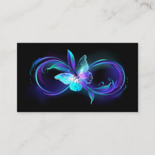 Glowing Infinity with Magic Butterfly Discount Card