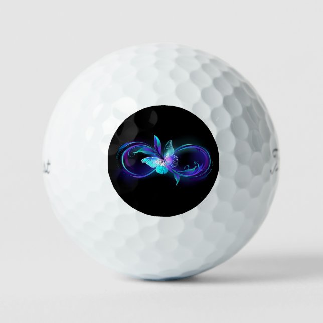 Glowing Infinity with Magic Butterfly Golf Balls (Front)