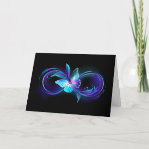 Glowing Infinity with Magic Butterfly Invitation