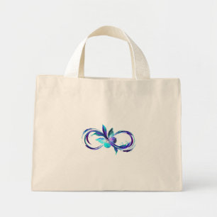 Glowing Infinity with Magic Butterfly Mini Tote Bag
