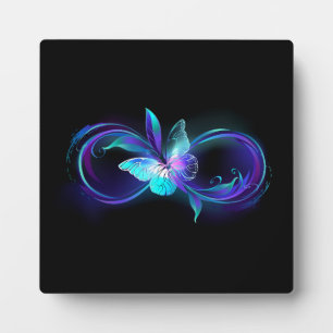 Glowing Infinity with Magic Butterfly Plaque