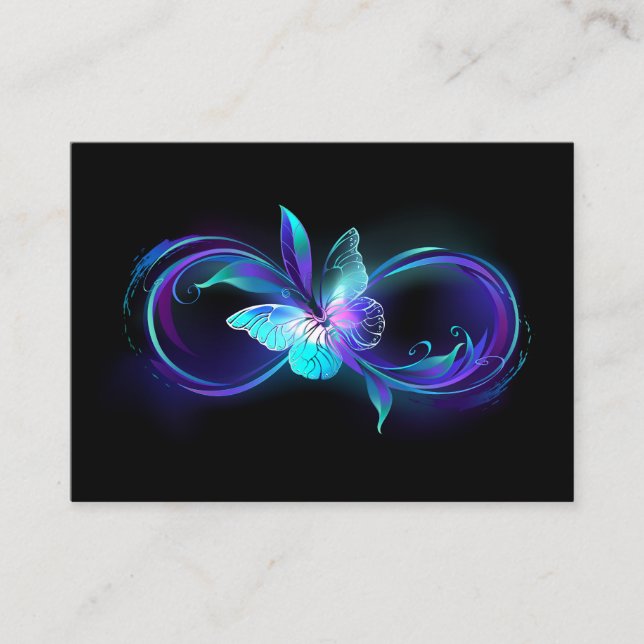 Glowing Infinity with Magic Butterfly Referral Card (Front)