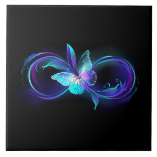 Glowing Infinity with Magic Butterfly Tile