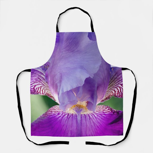 Glowing Iris Nature / Floral / Botanical Photo Apron (Front)