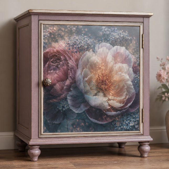 Glowing Ivory Peony Bloom Decoupage  Tissue Paper (Creator Uploaded)