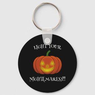 Glowing Jack-o'-Lantern - Light Your Nightmares Key Ring