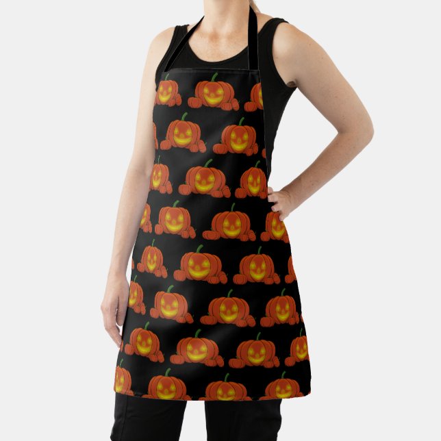 Glowing Jack-o'-Lantern Pumpkin Apron (Insitu)