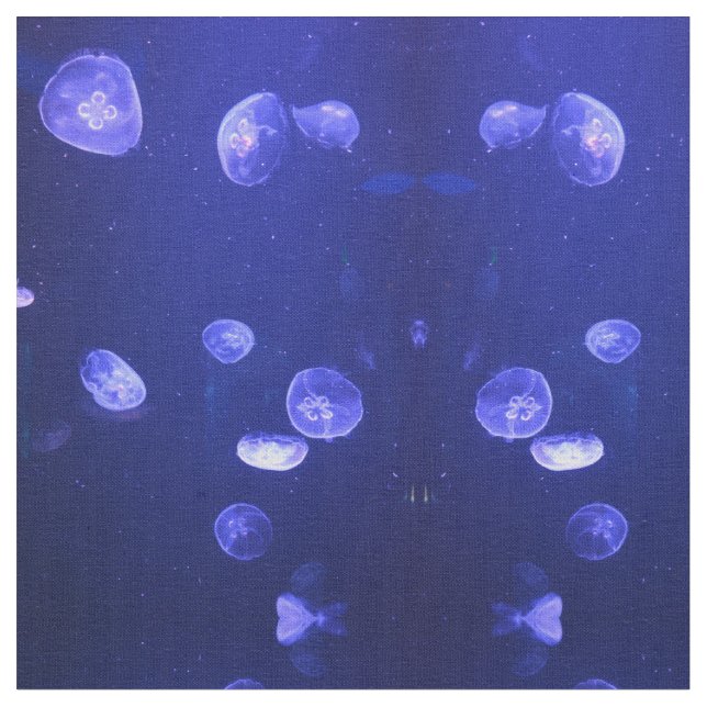 Glowing Jellies Fabric (Close Up)
