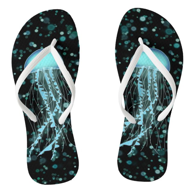 Glowing Jellyfish Jandals (Footbed)