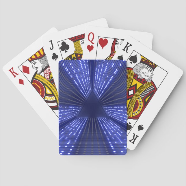 glowing light playing cards (Back)