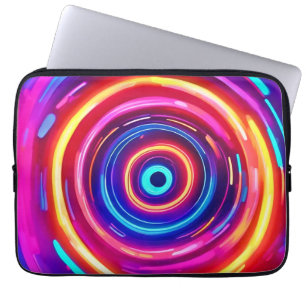 Glowing Light Vortex Laptop Sleeve