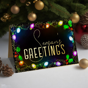 Glowing Lights Holiday Greeting Card