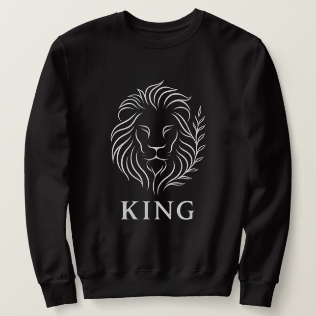Glowing Lion & Aura Flow Sweatshirt (Design Front)