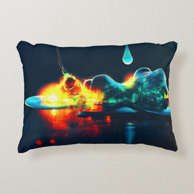 Glowing Liquid Drip Decorative Cushion (Front)
