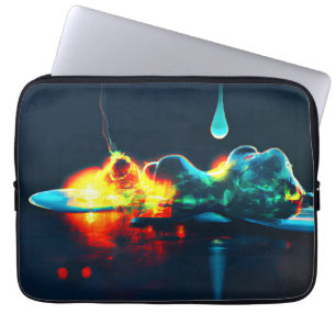 Glowing Liquid Drip Laptop Sleeve