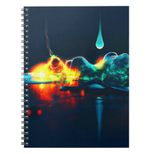 Glowing Liquid Drip Notebook