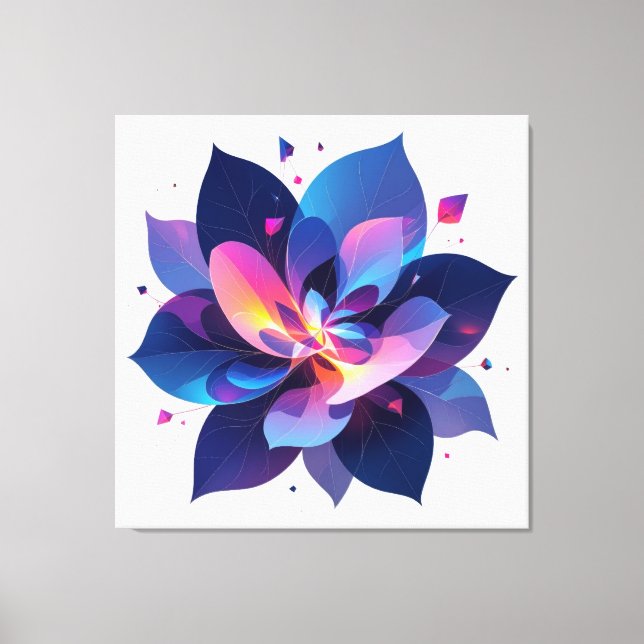 🌸 Glowing Lotus Canvas ✨ (Front)