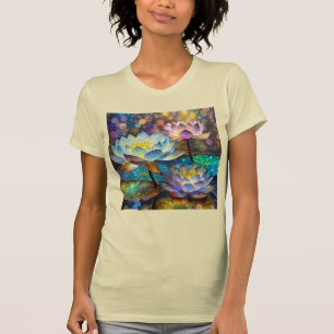 Glowing Lotus Flowers Trio T-Shirt