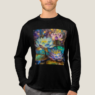 Glowing Lotus Flowers Trio Tri-Blend Shirt