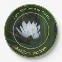Glowing Lotus Lily Flower Personalised Party