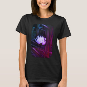 Glowing Lotus Water Lily Floral Nature  T-Shirt