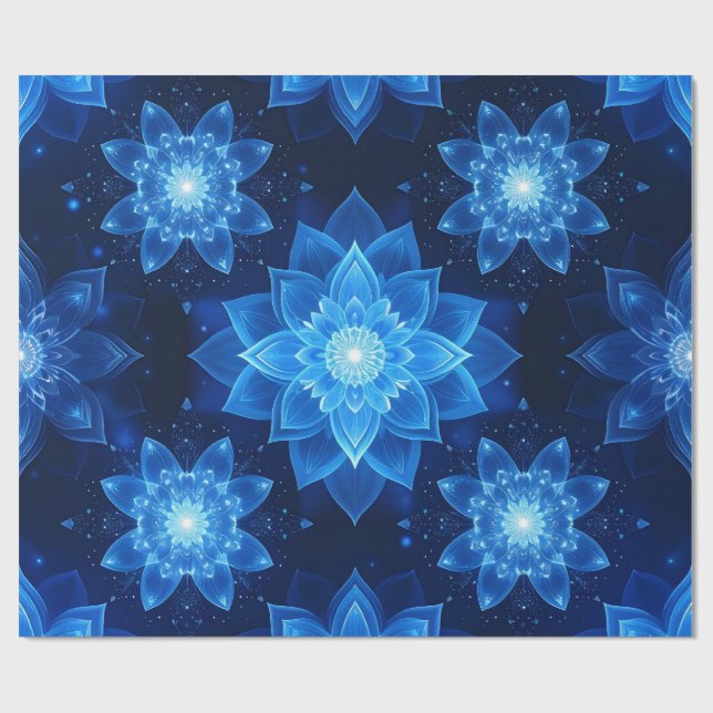 Glowing Lotus Wrapping Paper (Flat)