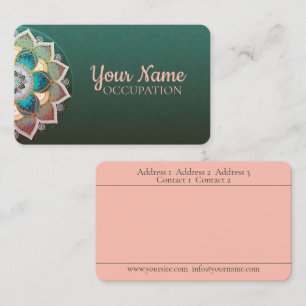 Glowing Mandala - Business Card