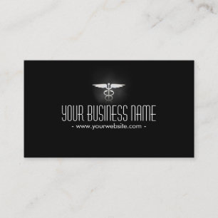 Glowing Medical Symbol Medical Care Business Card