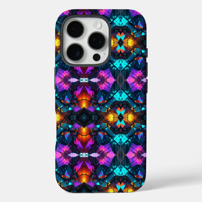 Glowing Mineral Rock Formations Case-Mate iPhone Case (Back)