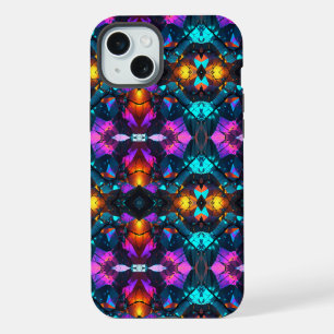 Glowing Mineral Rock Formations iPhone 15 Plus Case