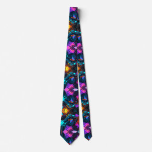 Glowing Mineral Rock Formations Tie
