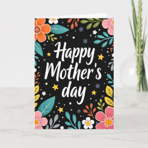Glowing Mothers Day Text Card