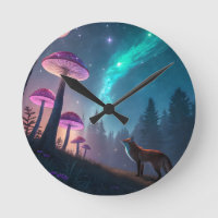 Glowing Mushroom Forest Fox Fantasy Art