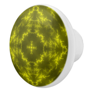 Glowing Neon Electric Thunder Bolts Ceramic Knob