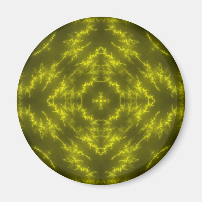 Glowing Neon Electric Thunder Bolts Magnet (Front)