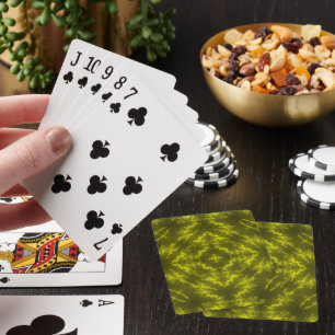 Glowing Neon Electric Thunder Bolts Playing Cards