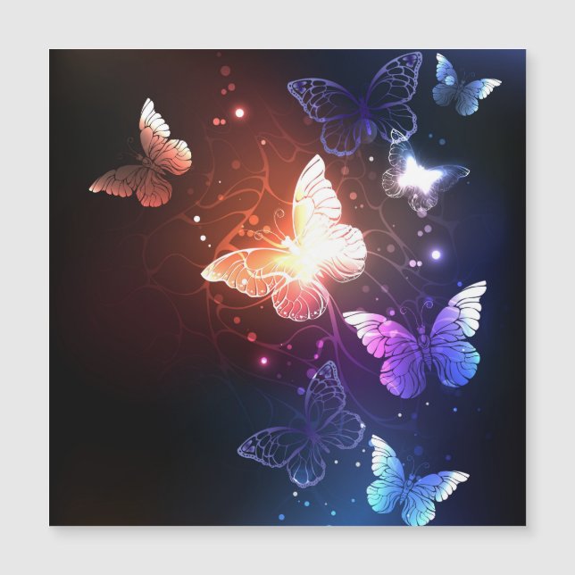 Glowing Night Butterflies (Front)