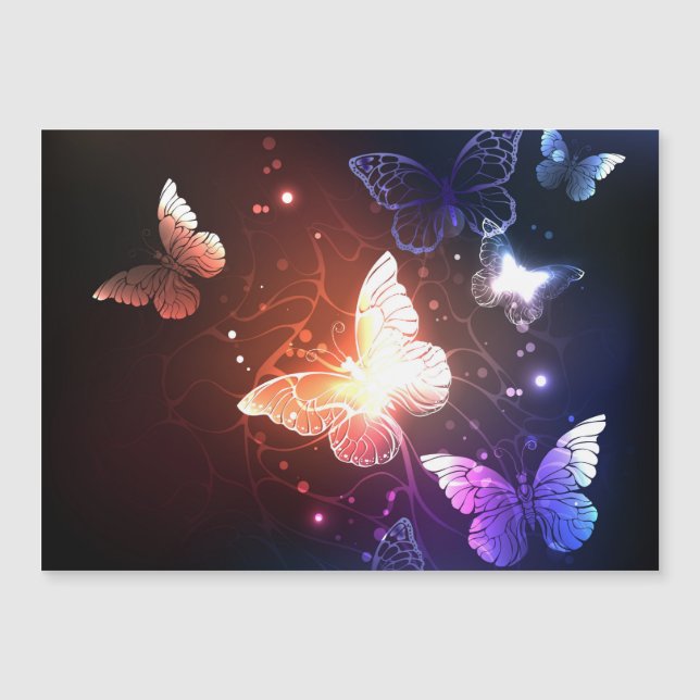 Glowing Night Butterflies (Front)