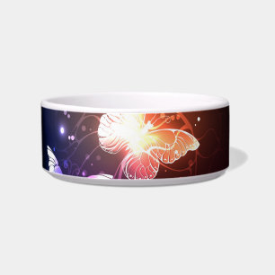 Glowing Night Butterflies Bowl