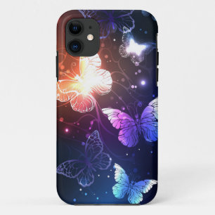 Glowing Night Butterflies Case-Mate iPhone Case
